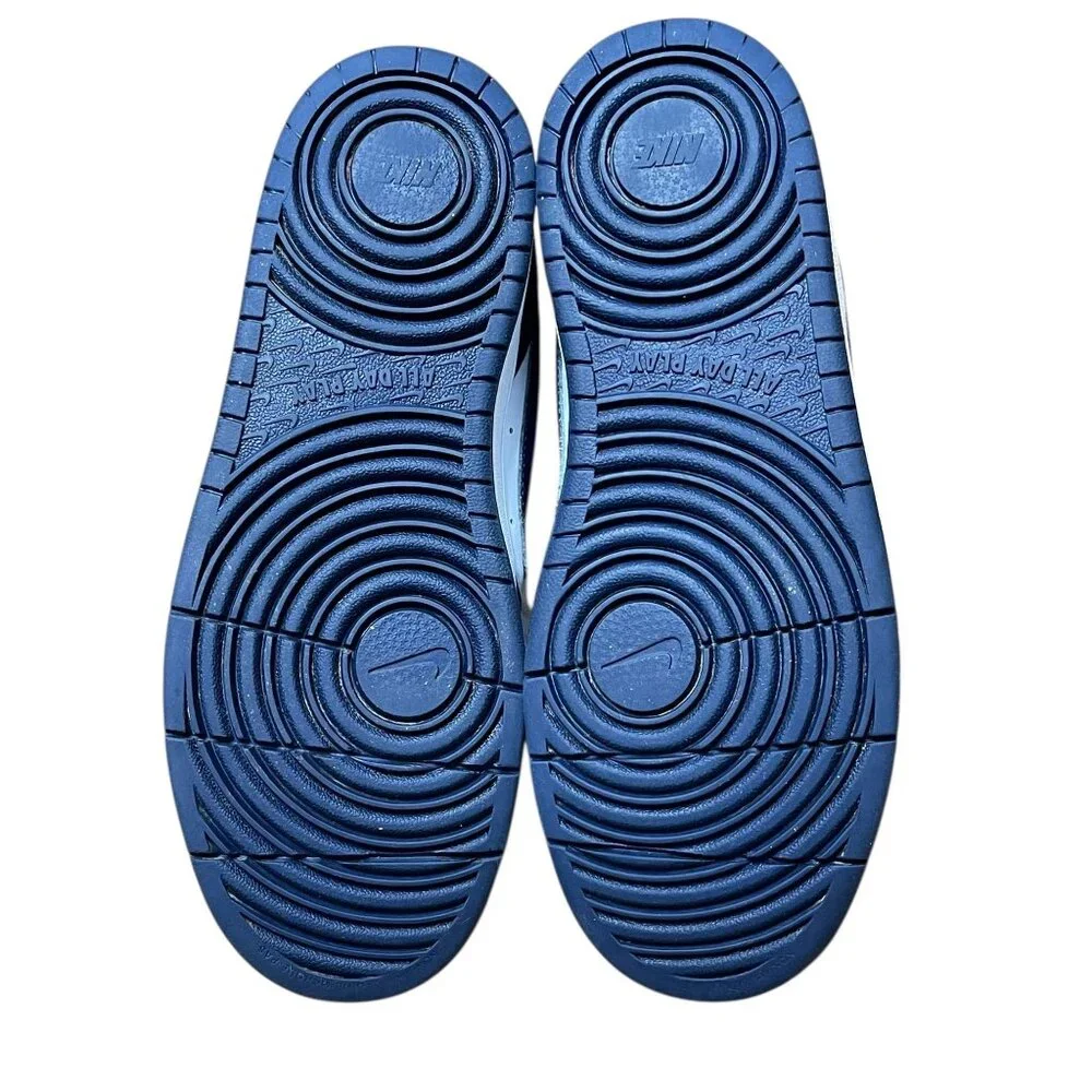 Nike Kids Dunk Mid Navy & White Sneakers Size‎ 5.5Y EU 38 Athletic Shoes